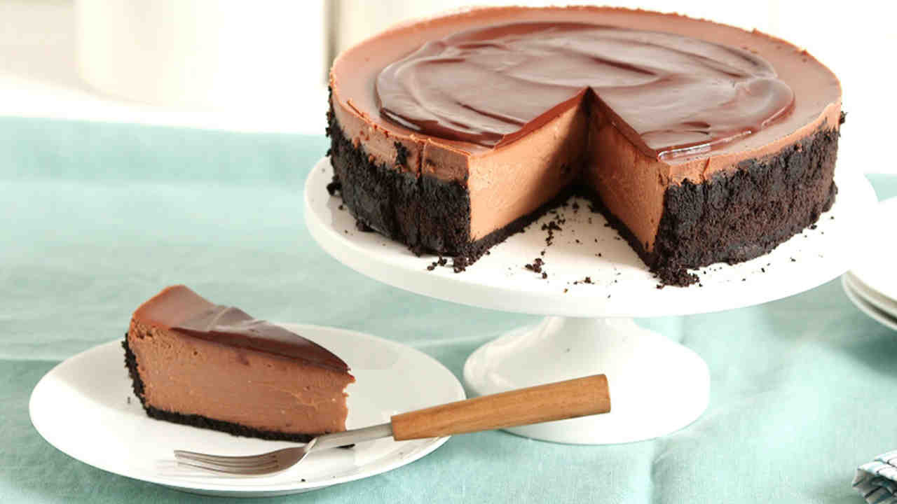 Chocolate Cheesecake Recipe
 decadent triple chocolate cheesecake recipe