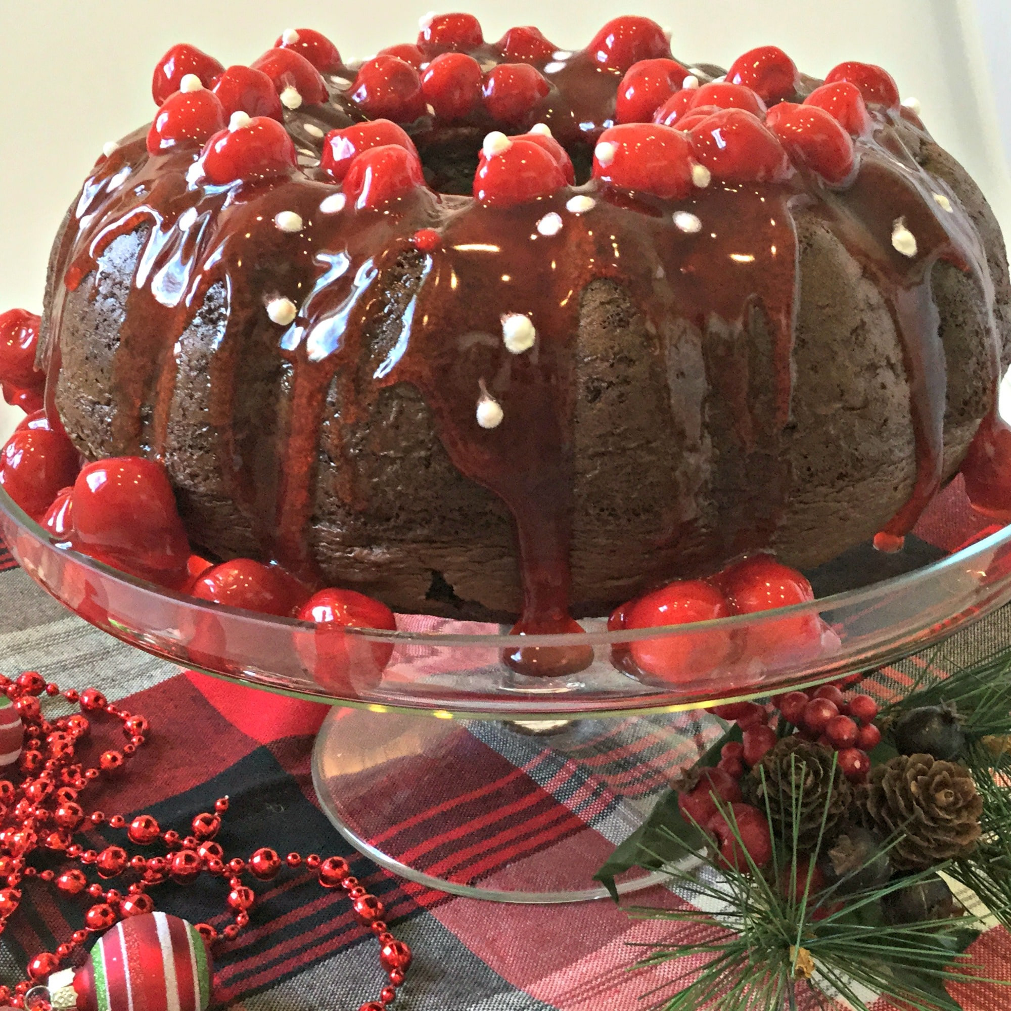 Chocolate Cherry Bundt Cake
 Chocolate Cherry Bundt Cake