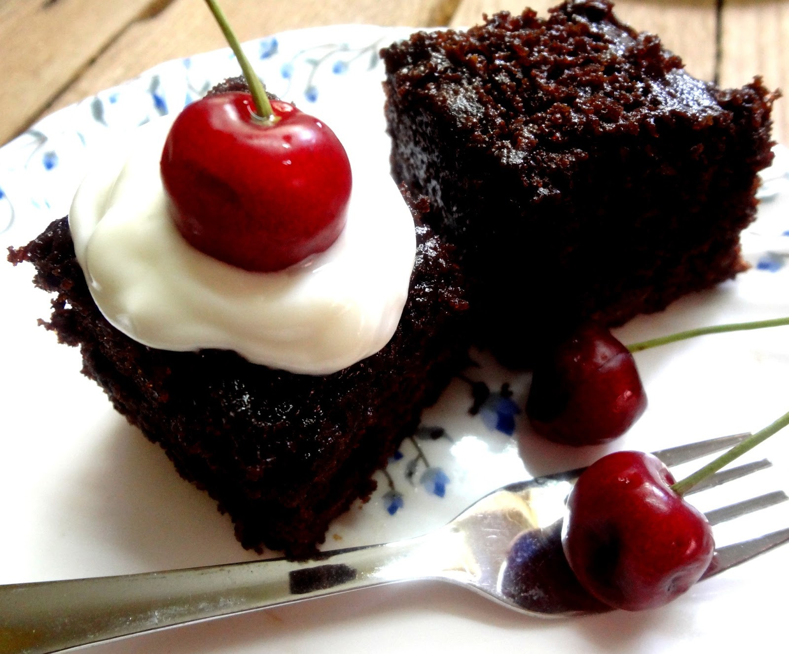 Chocolate Cherry Cake
 Your Everyday Cook Cherry Chocolate cake Egg free