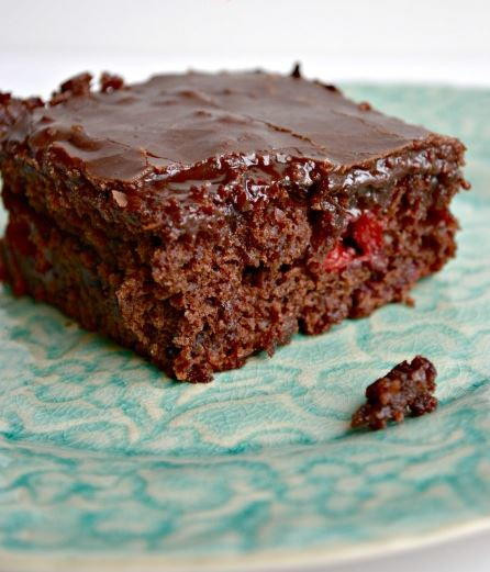 Chocolate Cherry Dump Cake
 Sinful Double Chocolate Cherry Dump Cake