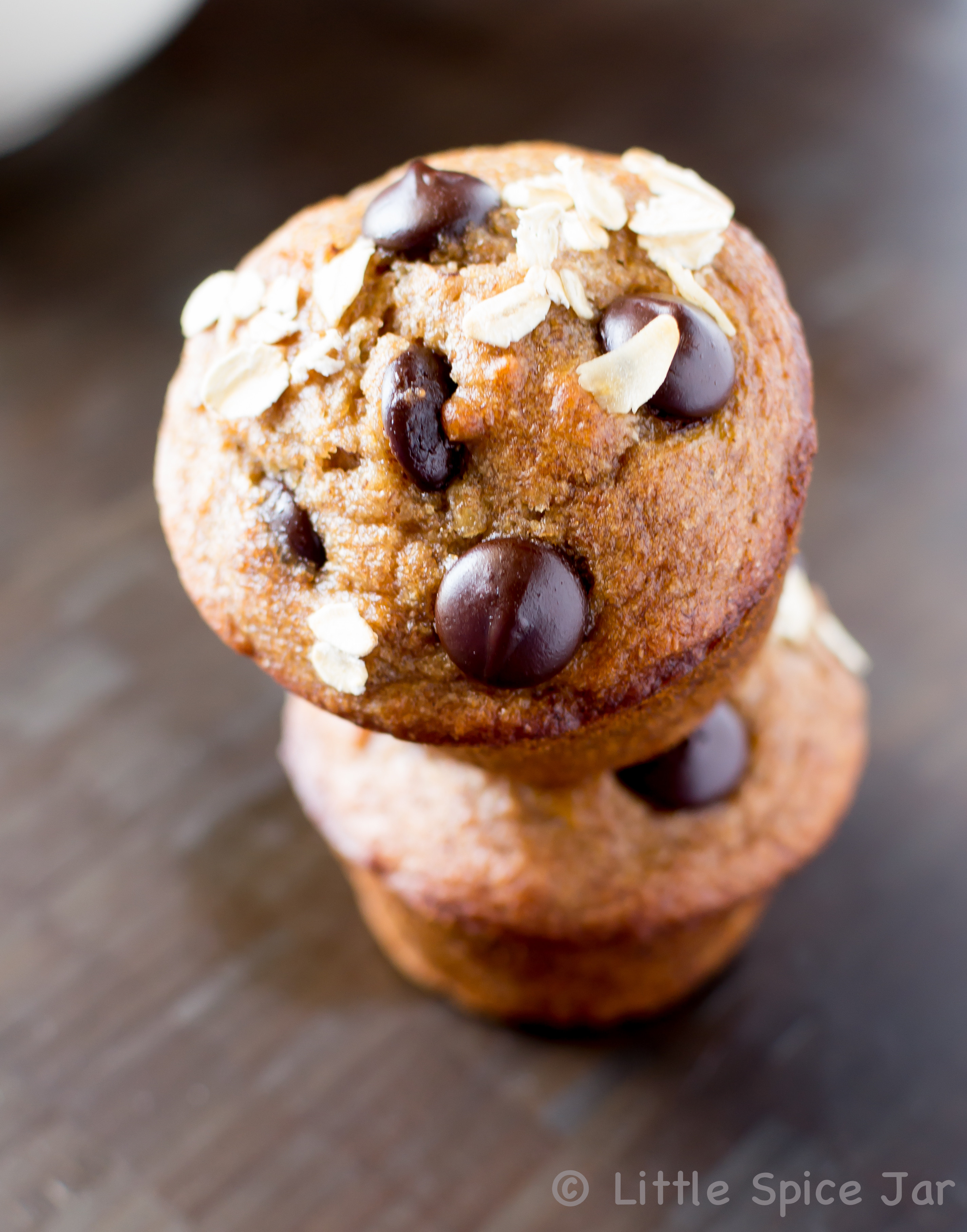 Chocolate Chip Banana Muffins
 HEALTHY CHOCOLATE CHIP BANANA MUFFINS