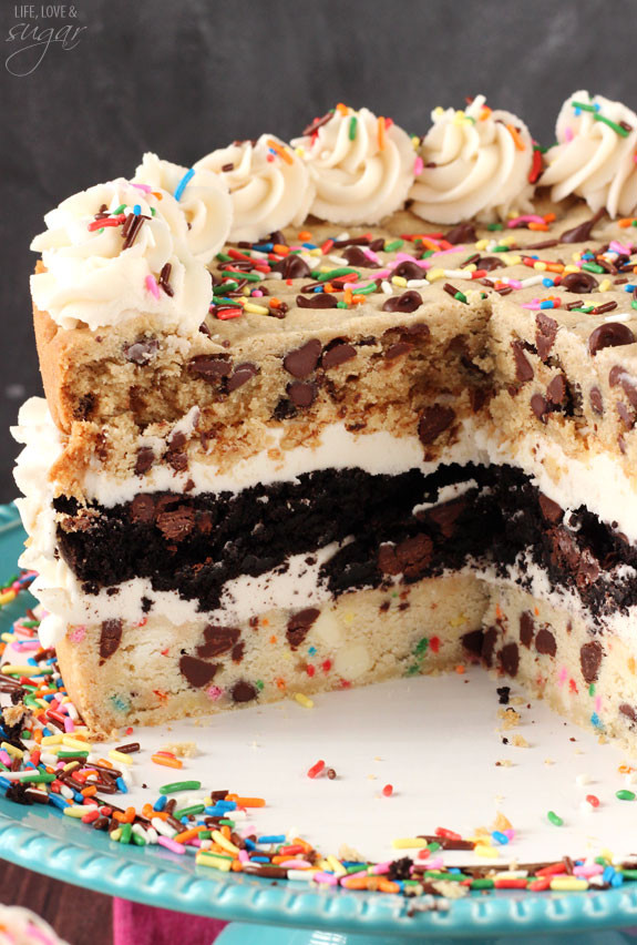 Chocolate Chip Cookie Cake
 Ultimate Chocolate Chip Cookie Layer Cake Life Love and