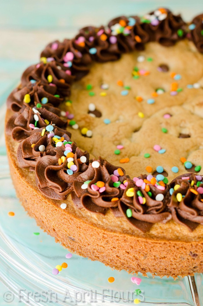 Chocolate Chip Cookie Cake
 Chocolate Chip Cookie Cake with Chocolate Fudge Frosting