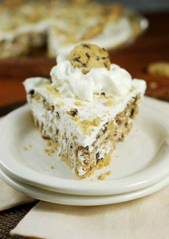 Chocolate Chip Cookie Pie
 No Bake Chocolate Chip Cookie Pie made with Chips Ahoy