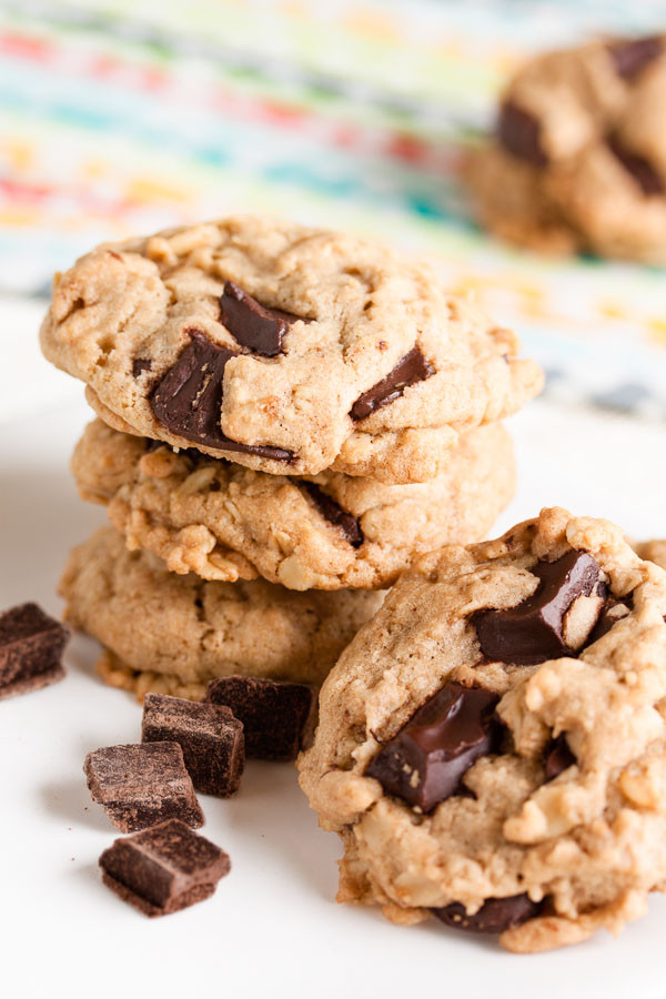 Chocolate Chip Cookies With Coconut Oil
 Coconut Oil Oatmeal Chocolate Chip Cookies