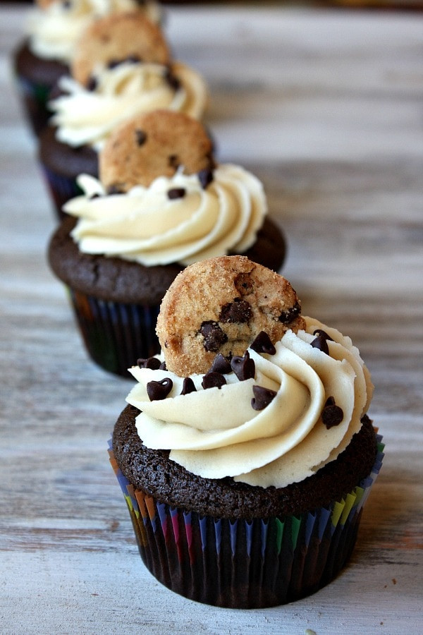 Chocolate Chip Cupcakes
 Chocolate Chip Cookie Dough Cupcakes