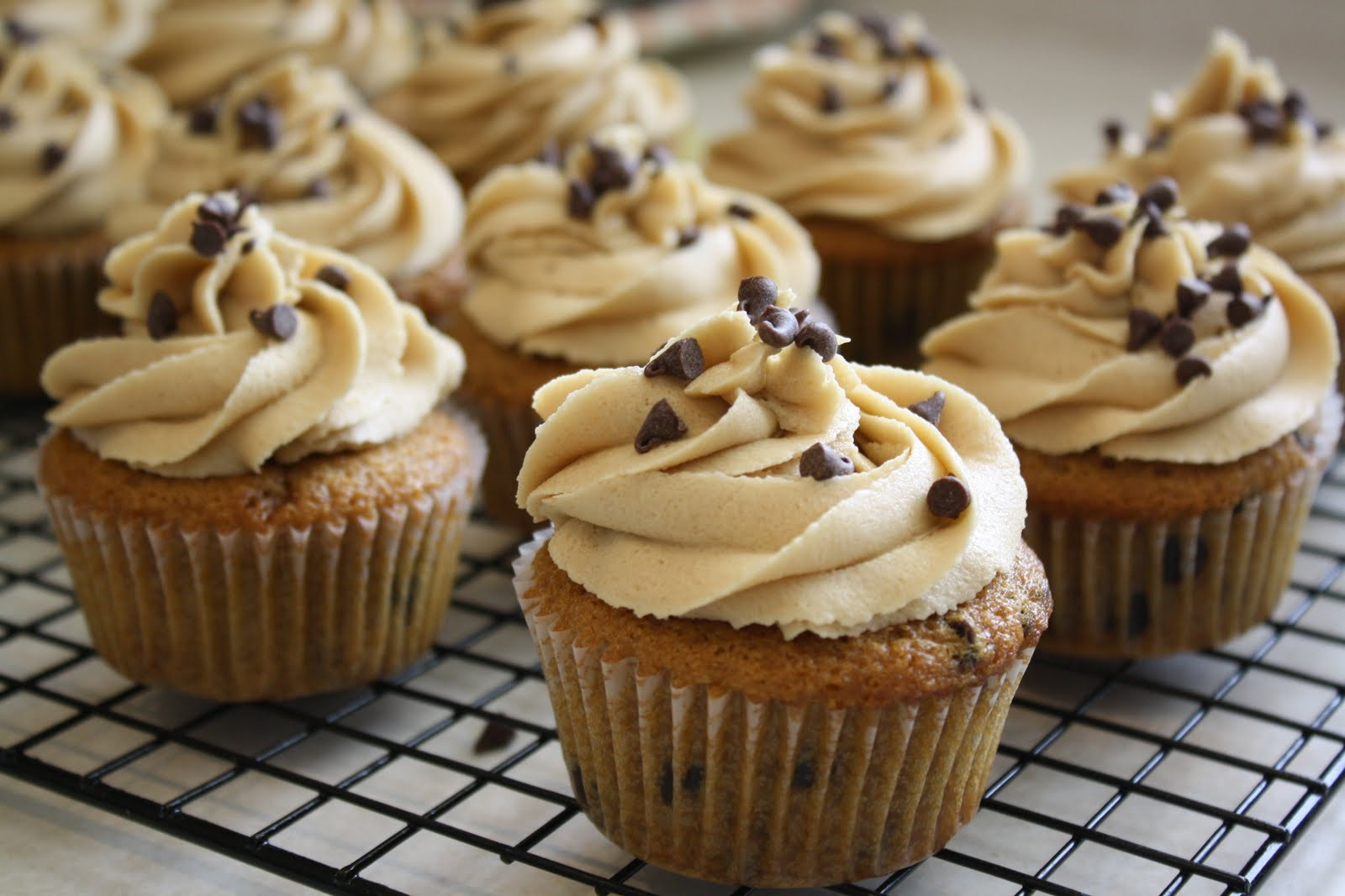 Chocolate Chip Cupcakes
 Cupcakes & bat Boots Chocolate Chip Cookie Cupcakes