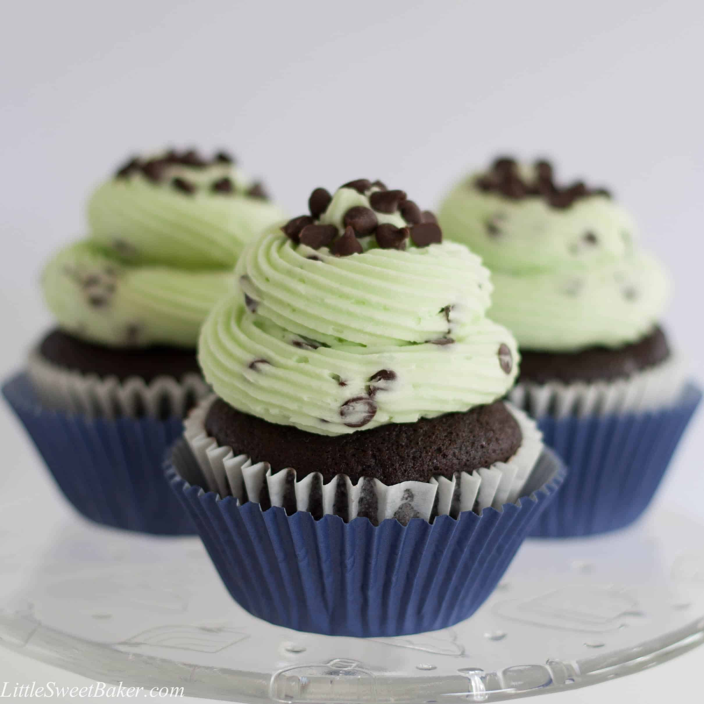 Chocolate Chip Cupcakes
 Chocolate Mint Chocolate Chip Cupcakes