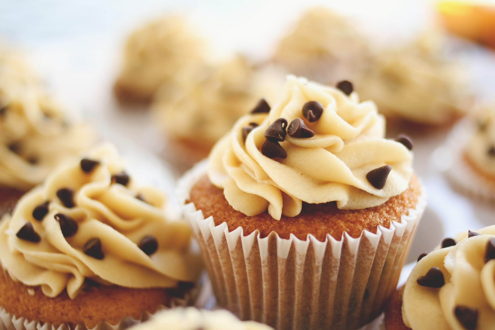 Chocolate Chip Cupcakes
 Une deux senses Chocolate Chip Cookie Cupcakes