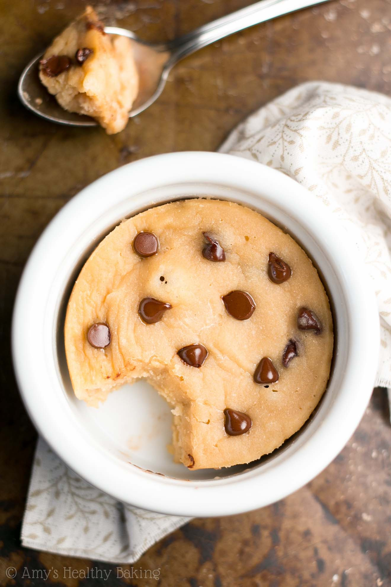 Chocolate Chip Mug Cake
 Skinny Single Serving Chocolate Chip Mug Cake Recipe