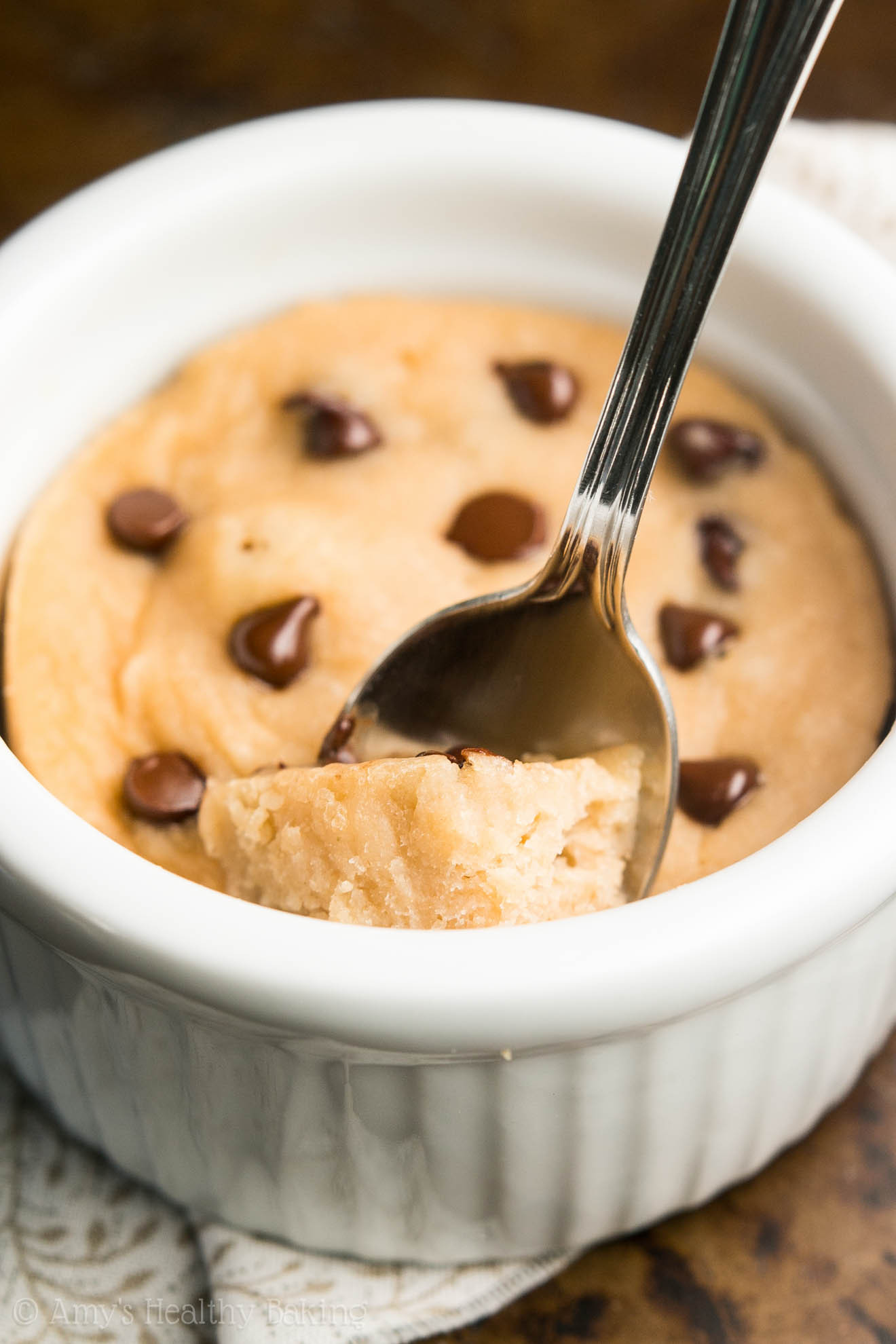 Chocolate Chip Mug Cake
 Skinny Single Serving Chocolate Chip Mug Cake Recipe