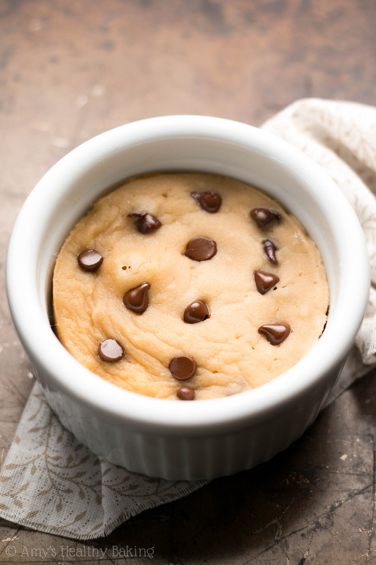 Chocolate Chip Mug Cake
 Skinny Single Serving Chocolate Chip Mug Cake Recipe