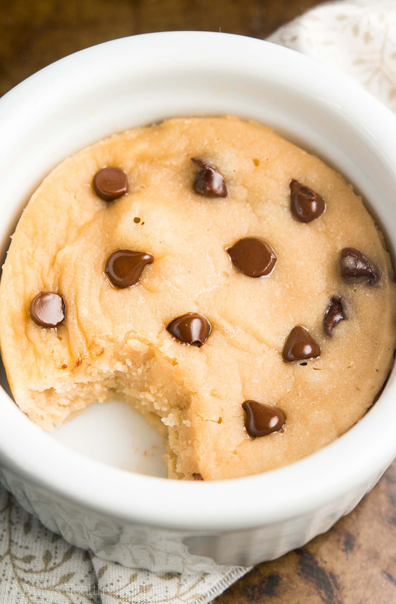 Chocolate Chip Mug Cake
 Skinny Single Serving Chocolate Chip Mug Cake Recipe