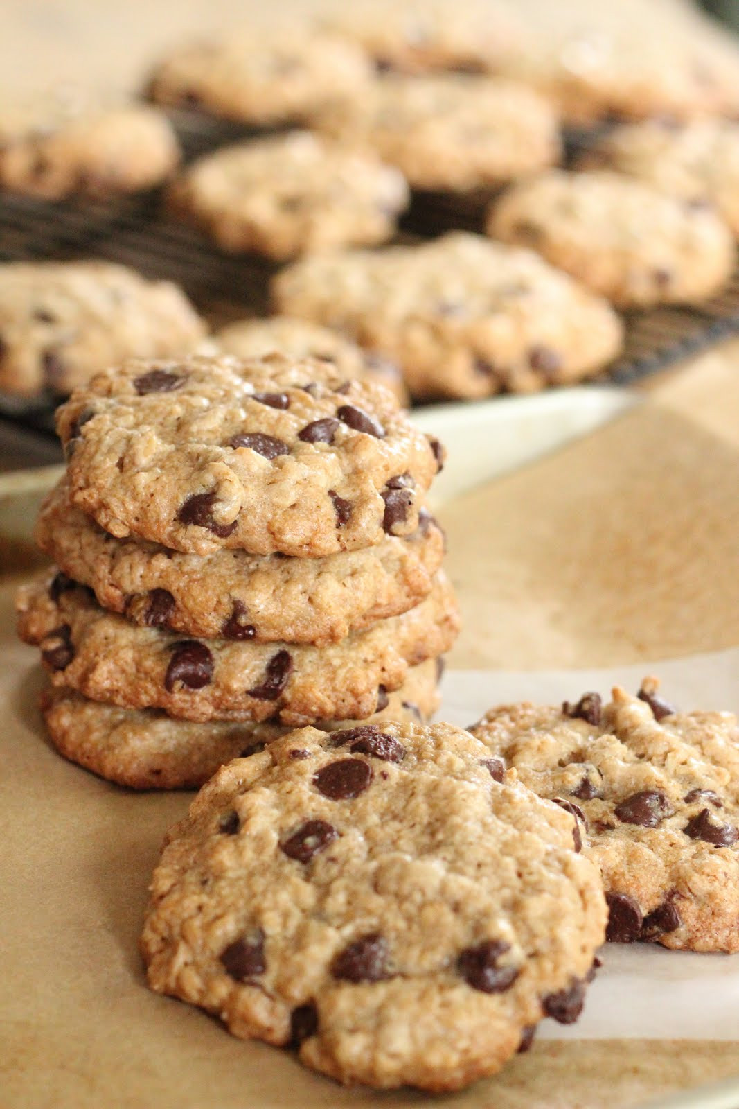 Chocolate Chip Oatmeal Cookies
 Ultimate healthier oatmeal and chocolate chip cookies