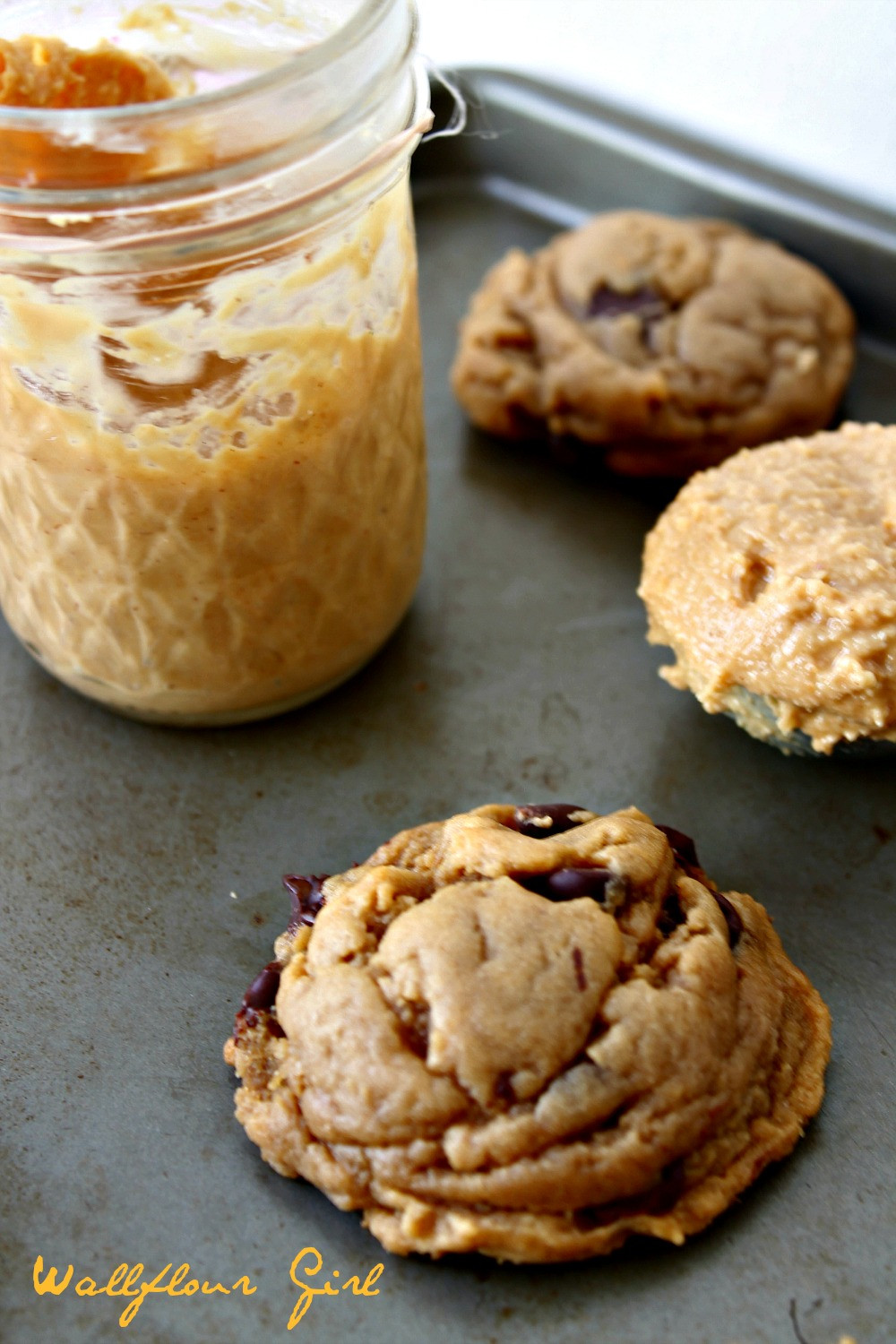 Chocolate Chip Peanut Butter Cookies
 My Favorite Puffy Chewy Peanut Butter Chocolate Chip