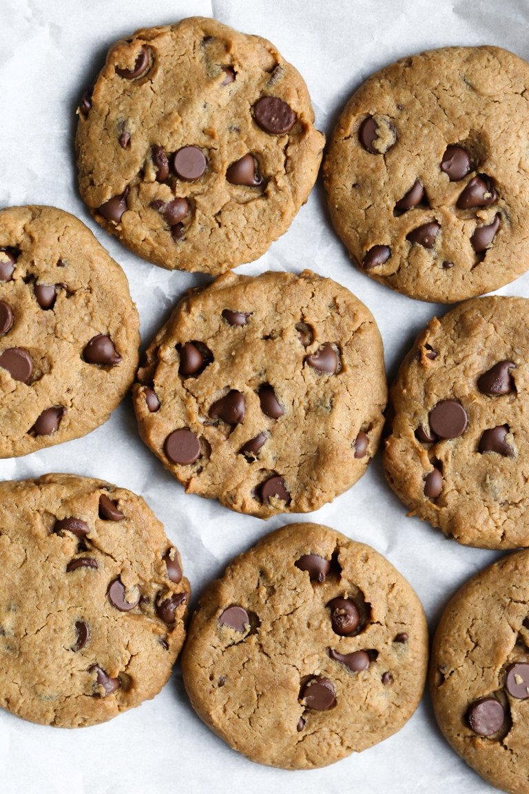 Chocolate Chip Peanut Butter Cookies
 Vegan Peanut Butter Chocolate Chip Cookies