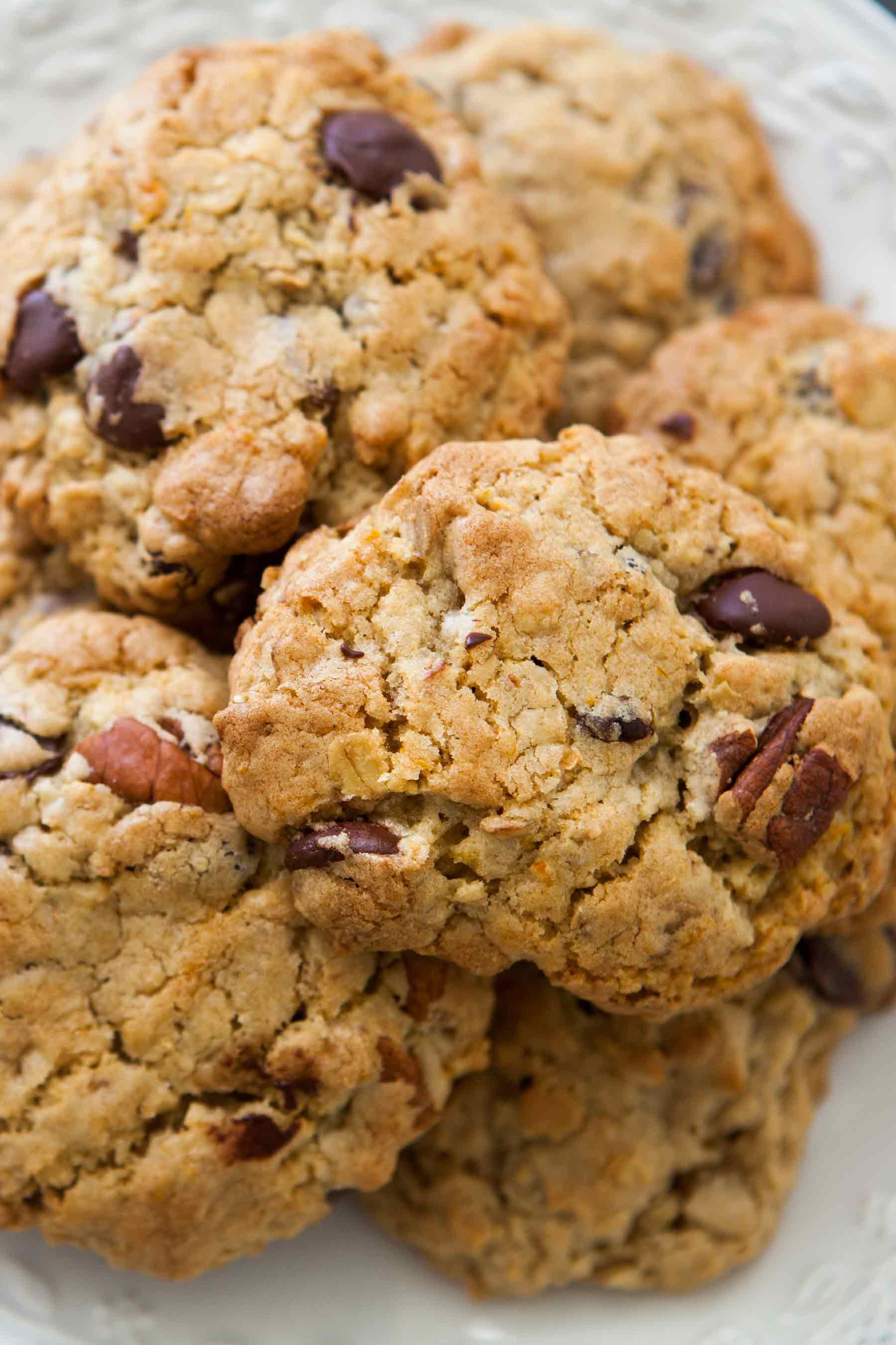 Chocolate Chip Pecan Cookies
 Oatmeal Raisin Chocolate Chip Orange Pecan Cookies Recipe