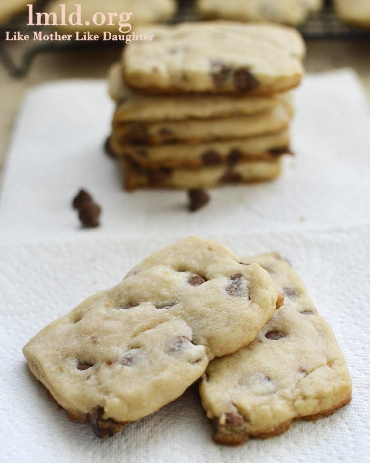 Chocolate Chip Short Bread Cookies
 Chocolate Chip Shortbread Cookies Like Mother Like Daughter