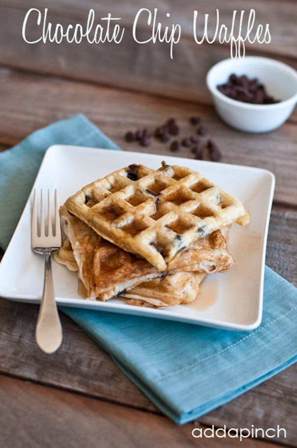 Chocolate Chip Waffles
 Chocolate Chip Waffles Recipe Add a Pinch