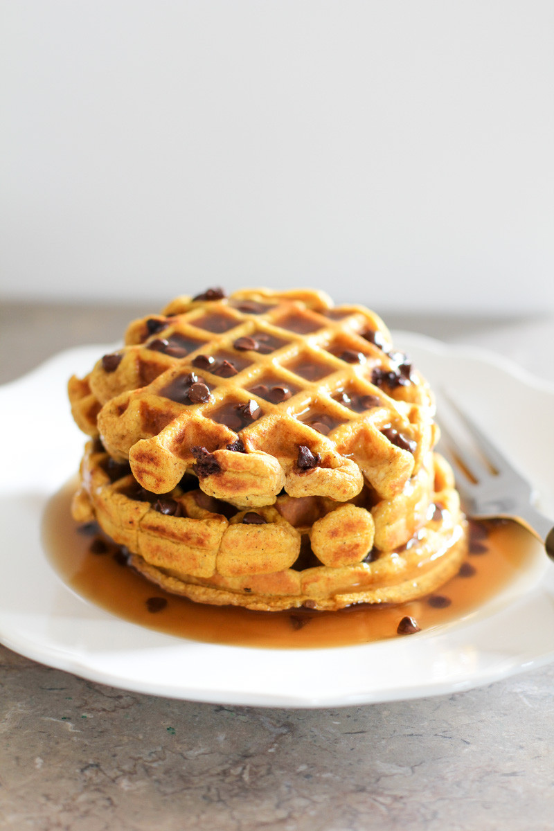 Chocolate Chip Waffles
 Pumpkin Pie Chocolate Chip Waffles For e