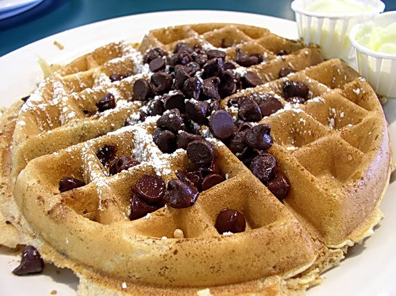 Chocolate Chip Waffles
 Waffle Day Eye Feast