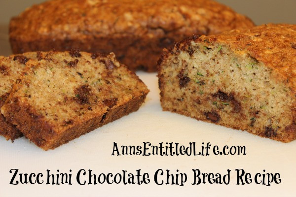 Chocolate Chip Zucchini Bread Recipe
 Zucchini Chocolate Chip Bread Recipe