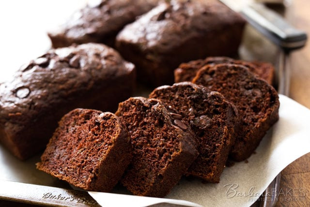 Chocolate Chocolate Chip Zucchini Bread
 Chocolate Chocolate Chip Zucchini Bread Barbara Bakes™