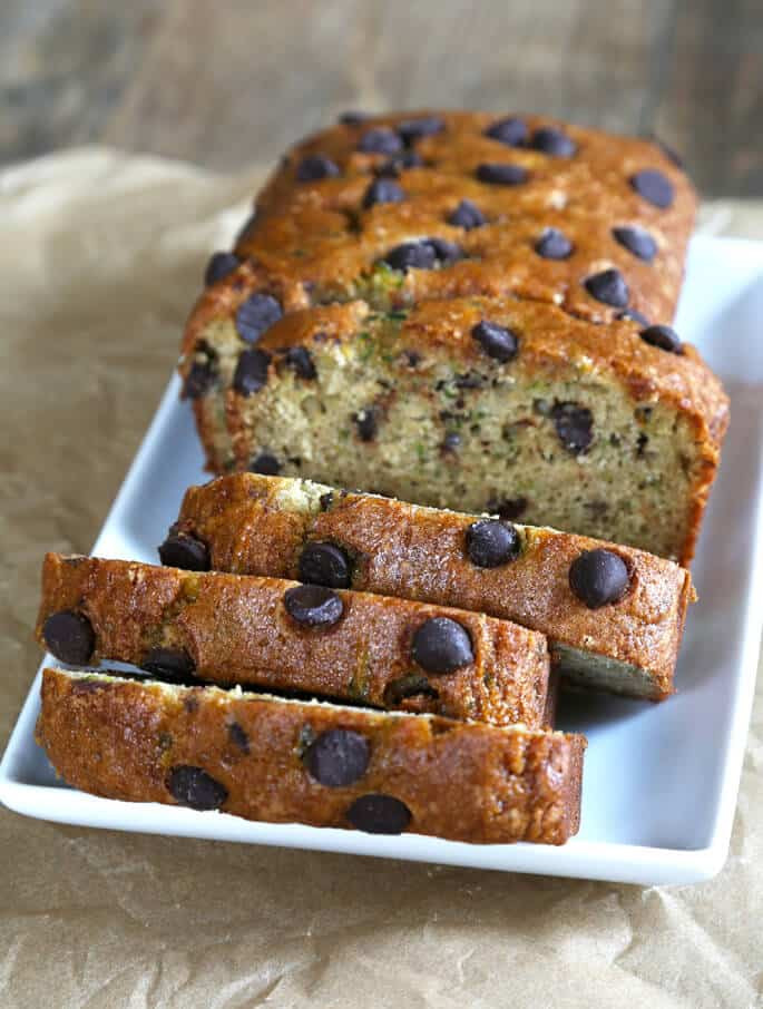 Chocolate Chocolate Chip Zucchini Bread
 Gluten Free Zucchini Bread