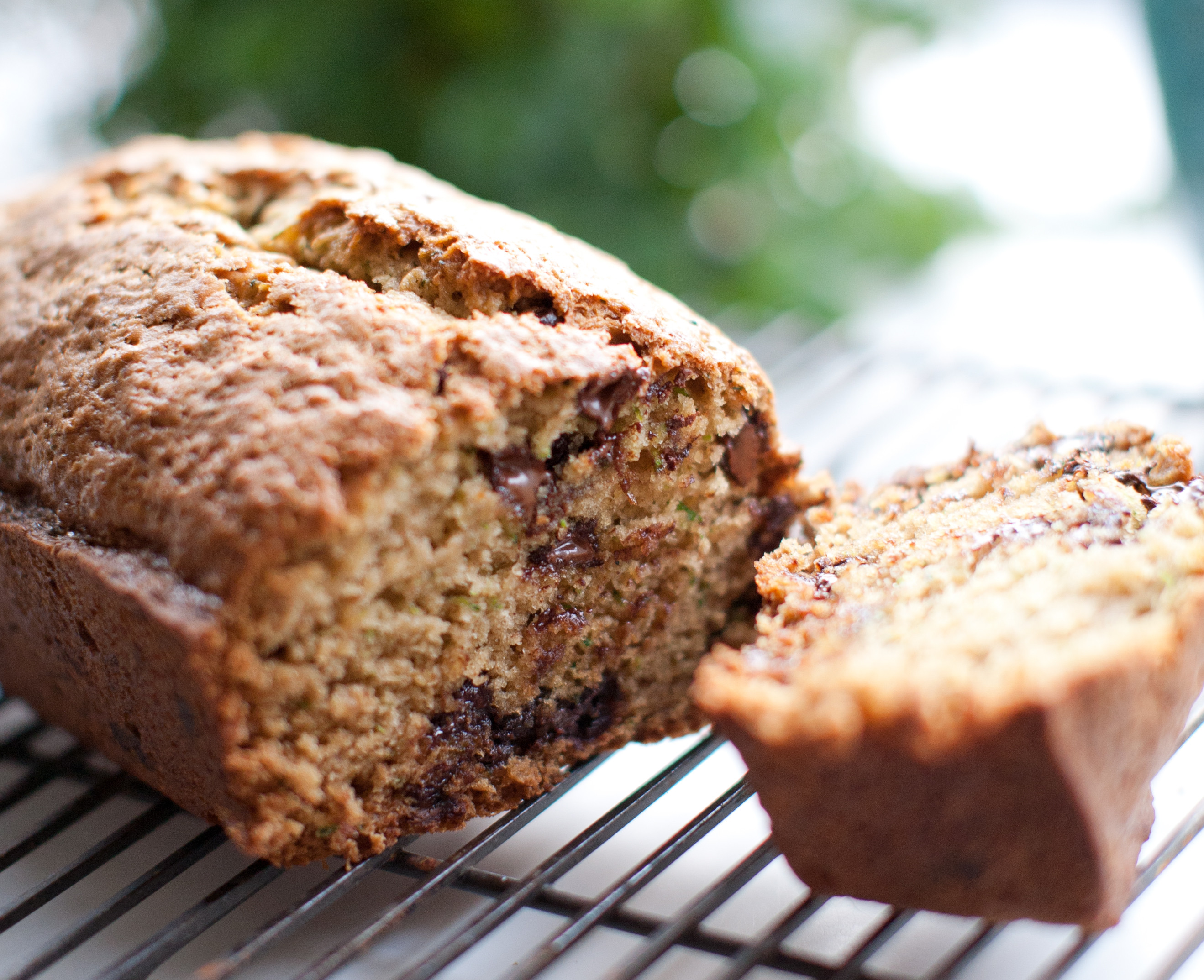 Chocolate Chocolate Chip Zucchini Bread
 Chocolate Chip Zucchini Bread