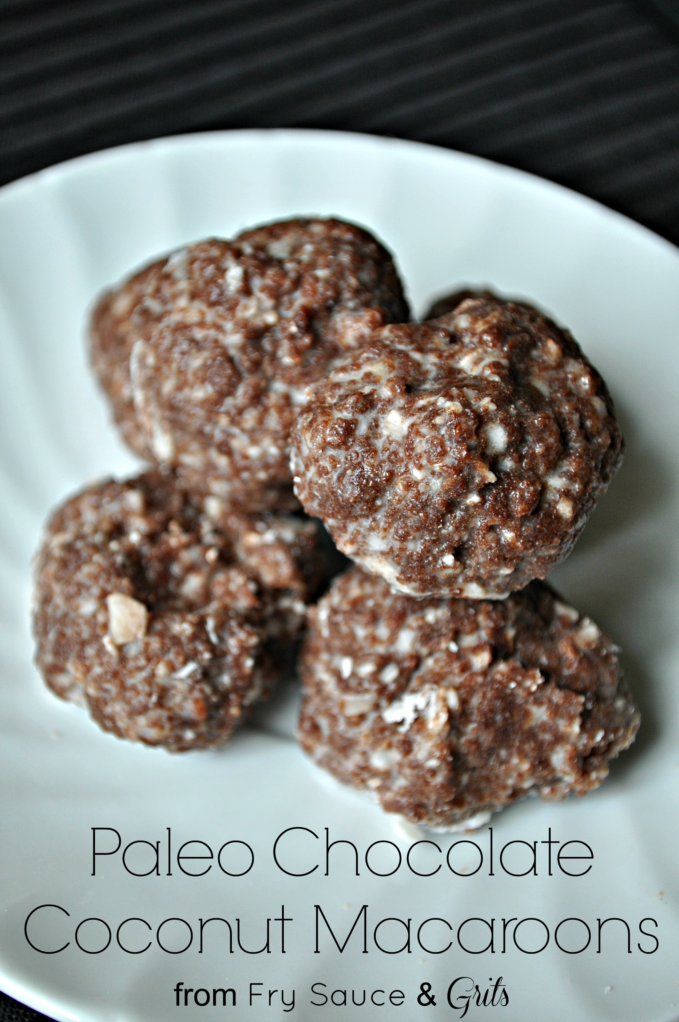 Chocolate Coconut Macaroons
 Paleo Chocolate Coconut Macaroon Dessert