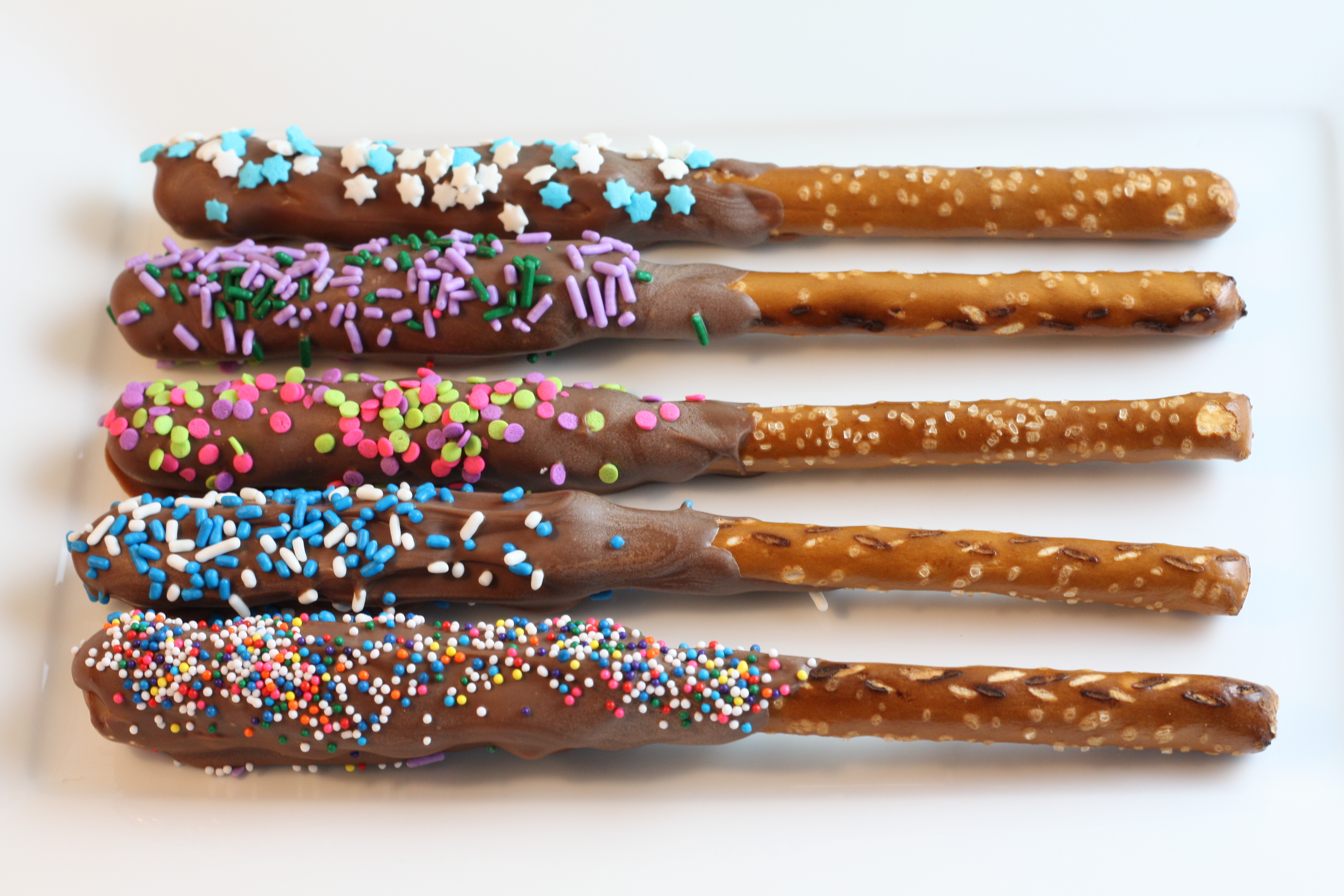 Chocolate Covered Pretzels
 Rocky Rods – First Look Then Cook