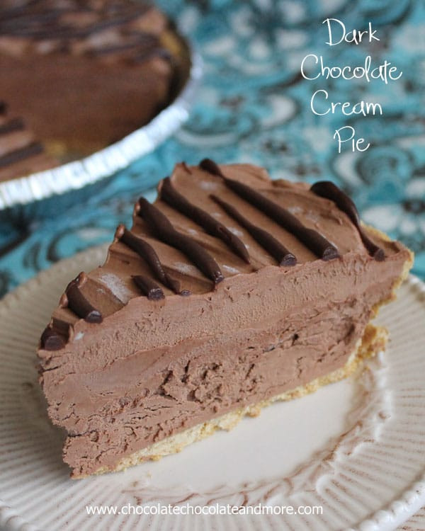 Chocolate Cream Pie
 Easy Chocolate Ice Cream Chocolate Chocolate and More