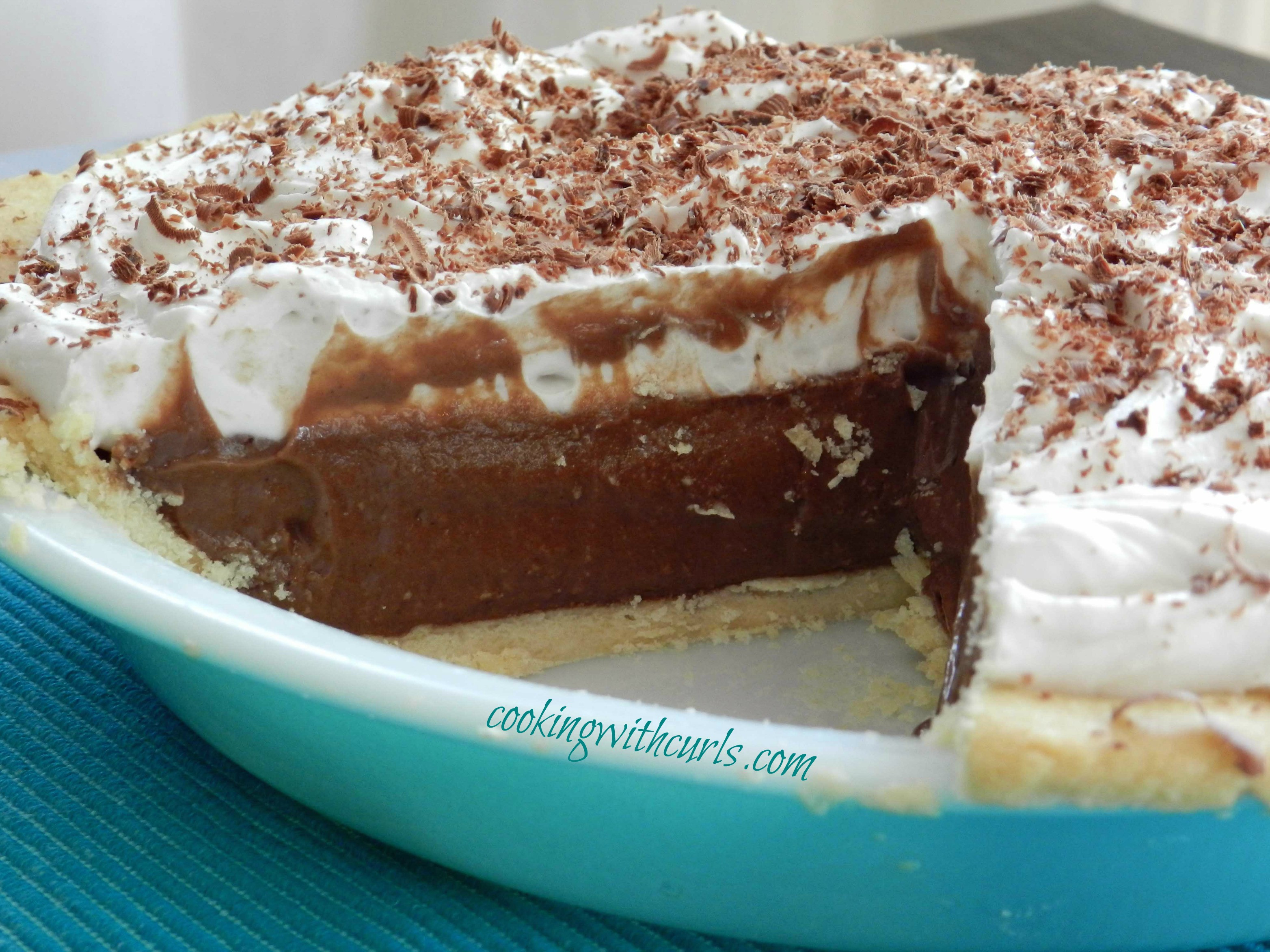 Chocolate Cream Pie
 Chocolate Cream Pie Cooking With Curls