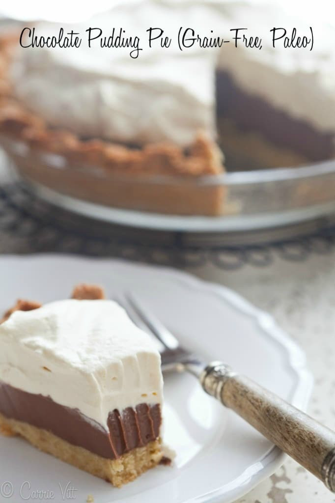 Chocolate Cream Pie With Pudding
 Chocolate Pudding Pie Grain Free Paleo