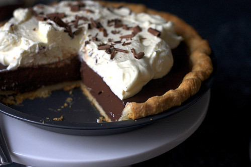 Chocolate Cream Pie With Pudding
 DeGomez Diner Chocolate Pudding Pie