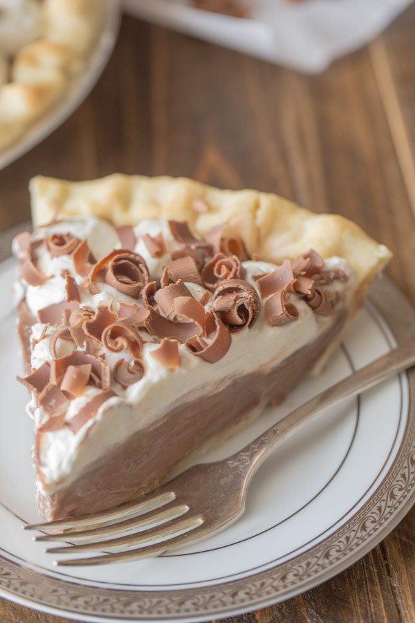 Chocolate Cream Pie With Pudding
 Homemade Chocolate Pudding Pie Lovely Little Kitchen