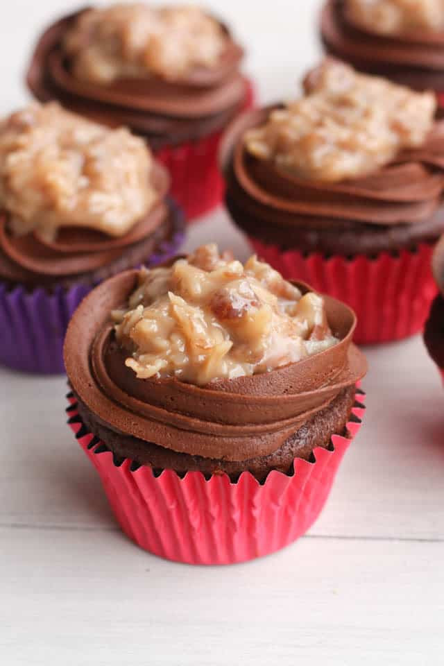 Chocolate Cupcakes From Scratch
 German Chocolate Cupcakes