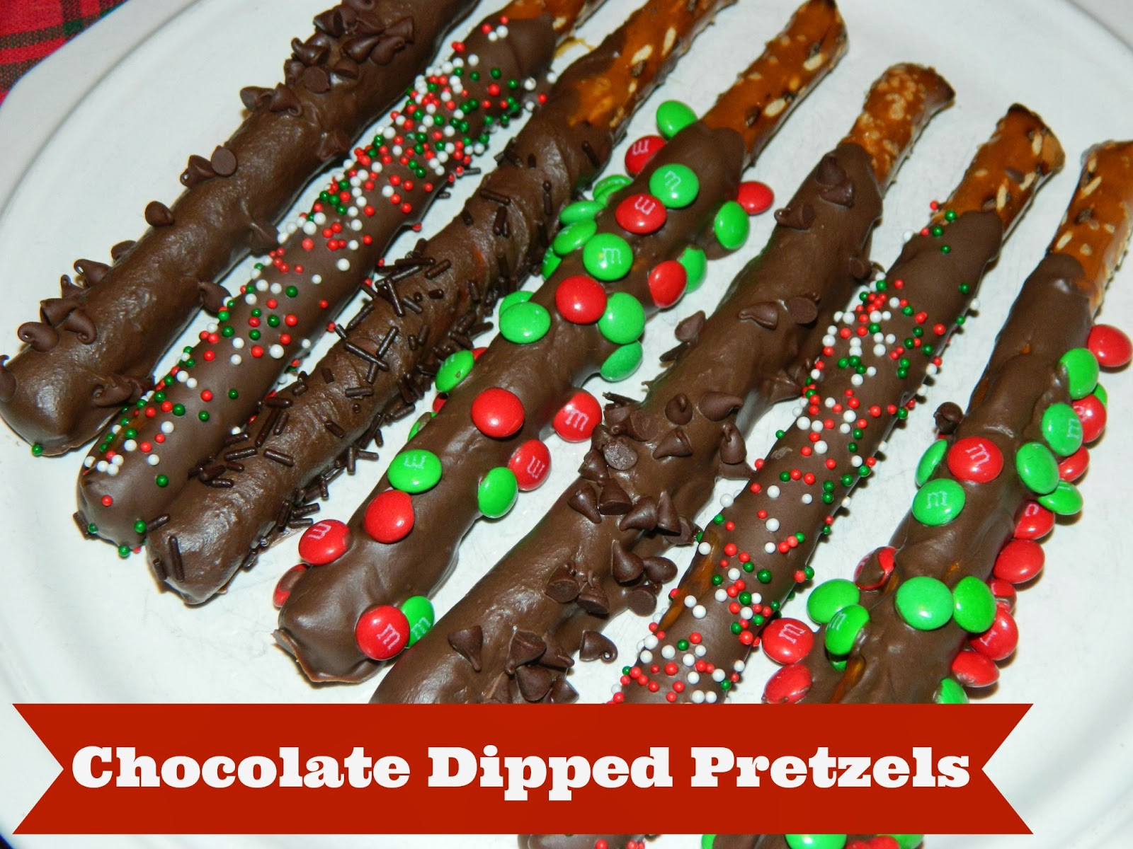 Chocolate Dipped Pretzels
 Polka Dotty Place Chocolate Dipped Pretzels