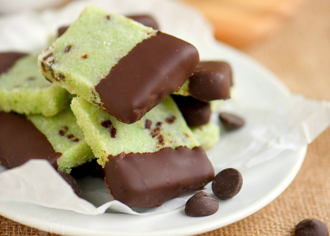 Chocolate Dipped Shortbread Cookies
 Chocolate Dipped Mint Shortbread Cookies Mom Timeout