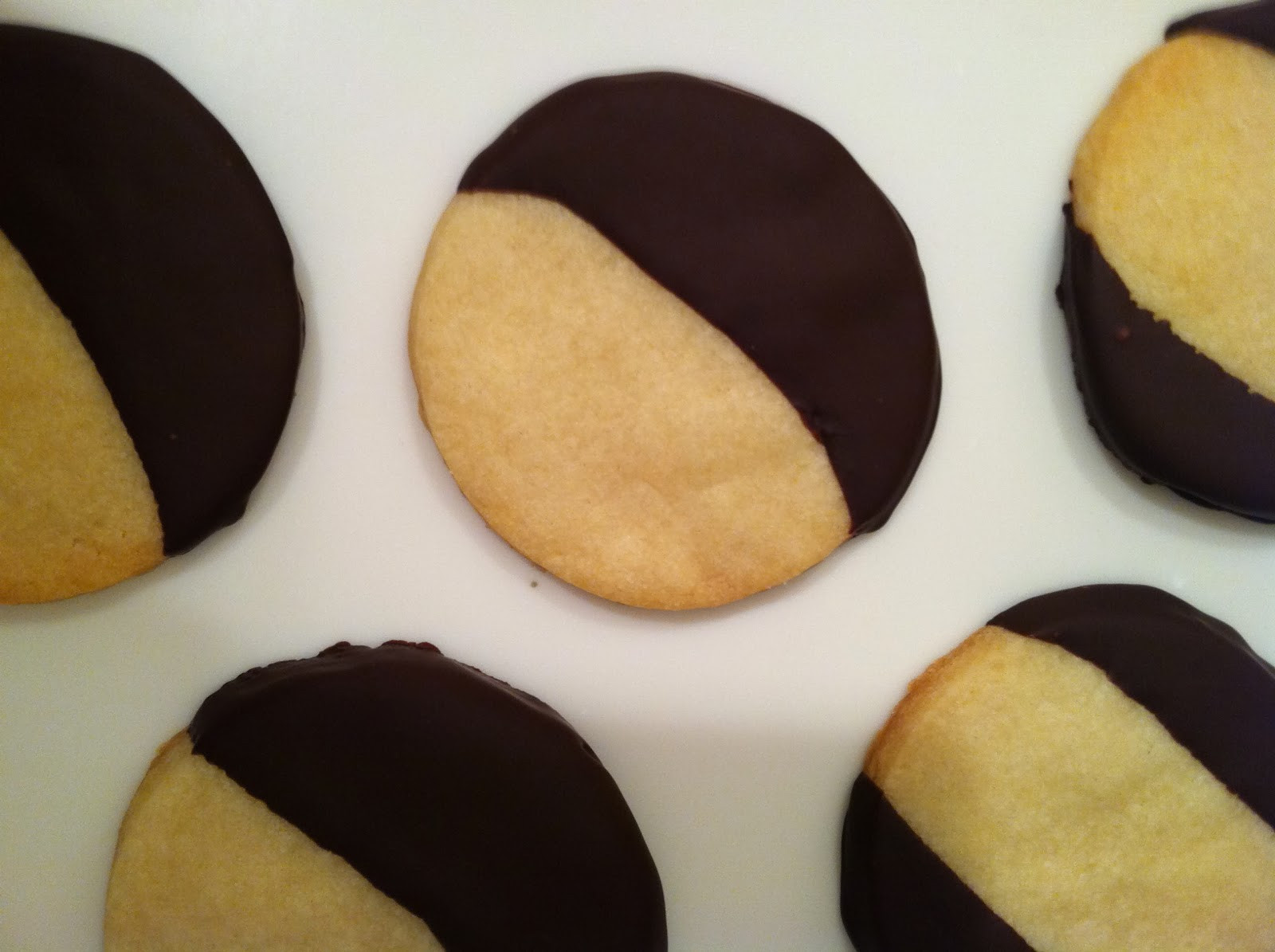 Chocolate Dipped Shortbread Cookies
 Room For Dessert