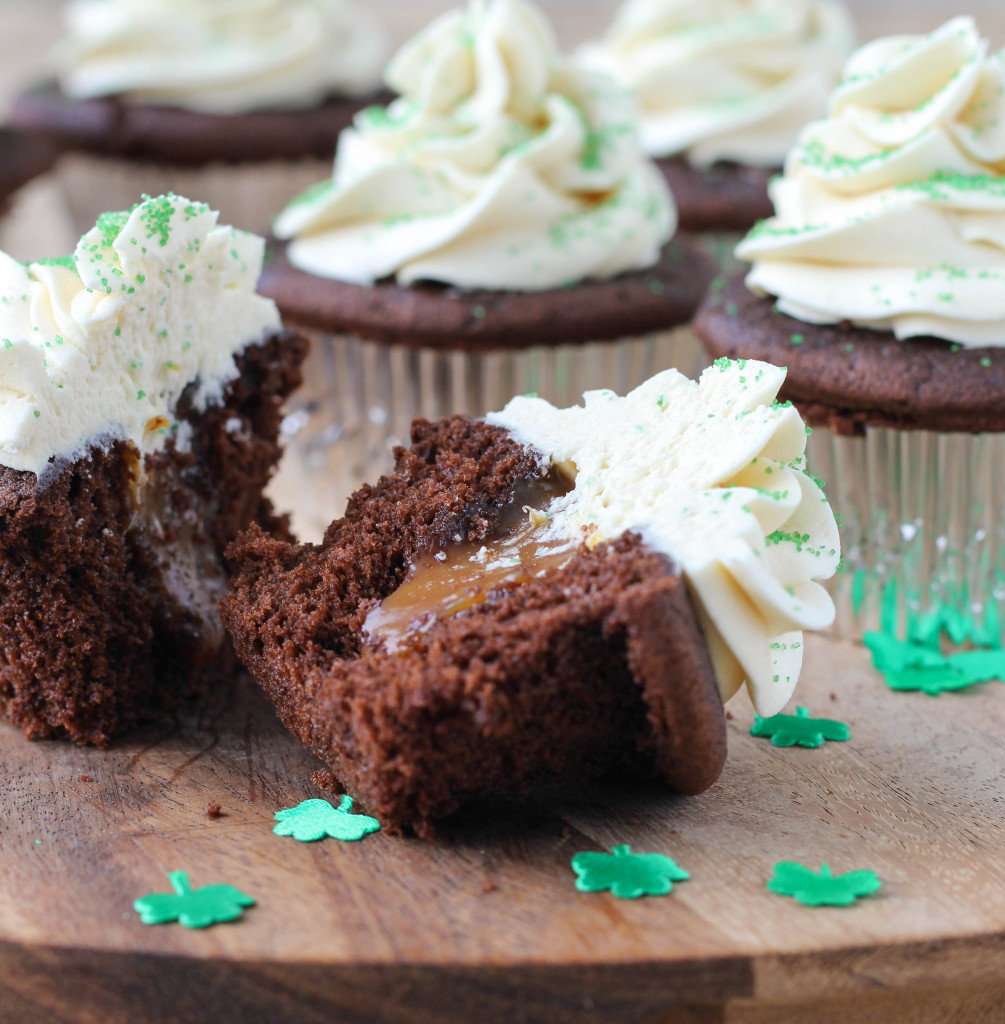 Chocolate Filling Cupcakes
 Guinness Chocolate Cupcakes with Bailey s Butter Cream and