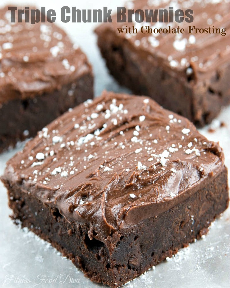 Chocolate Frosting For Brownies
 Triple Chunk Brownies with Chocolate Frosting