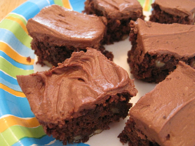 Chocolate Frosting For Brownies
 Chocolate Brownies with Chocolate Buttercream Icing