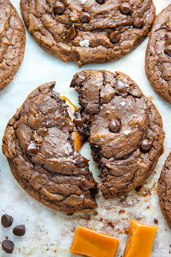 Chocolate Fudge Cookies
 Soft Batch Salted Caramel Chocolate Fudge Cookies Baker