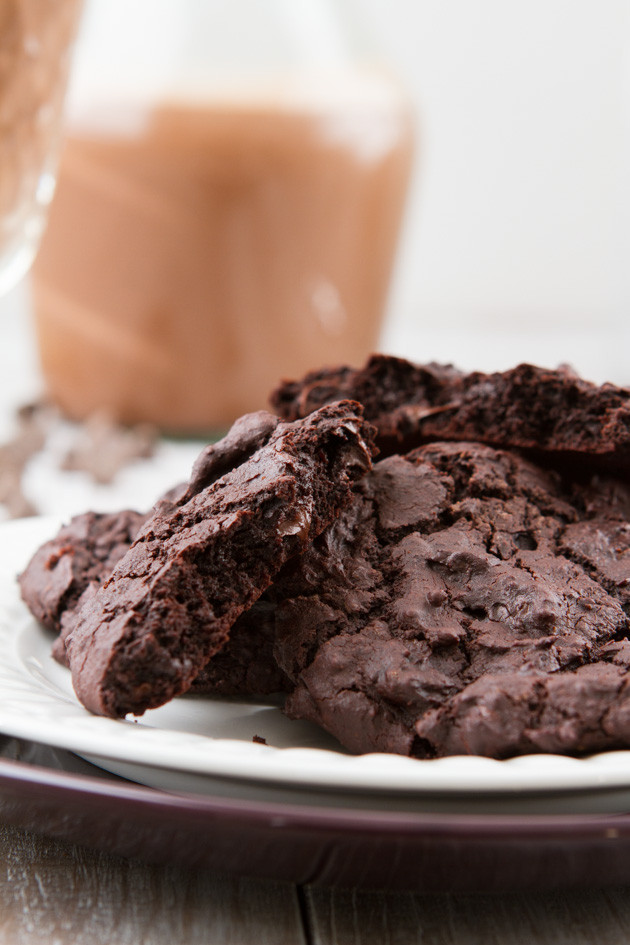 Chocolate Fudge Cookies
 vegan chocolate fudge cookies