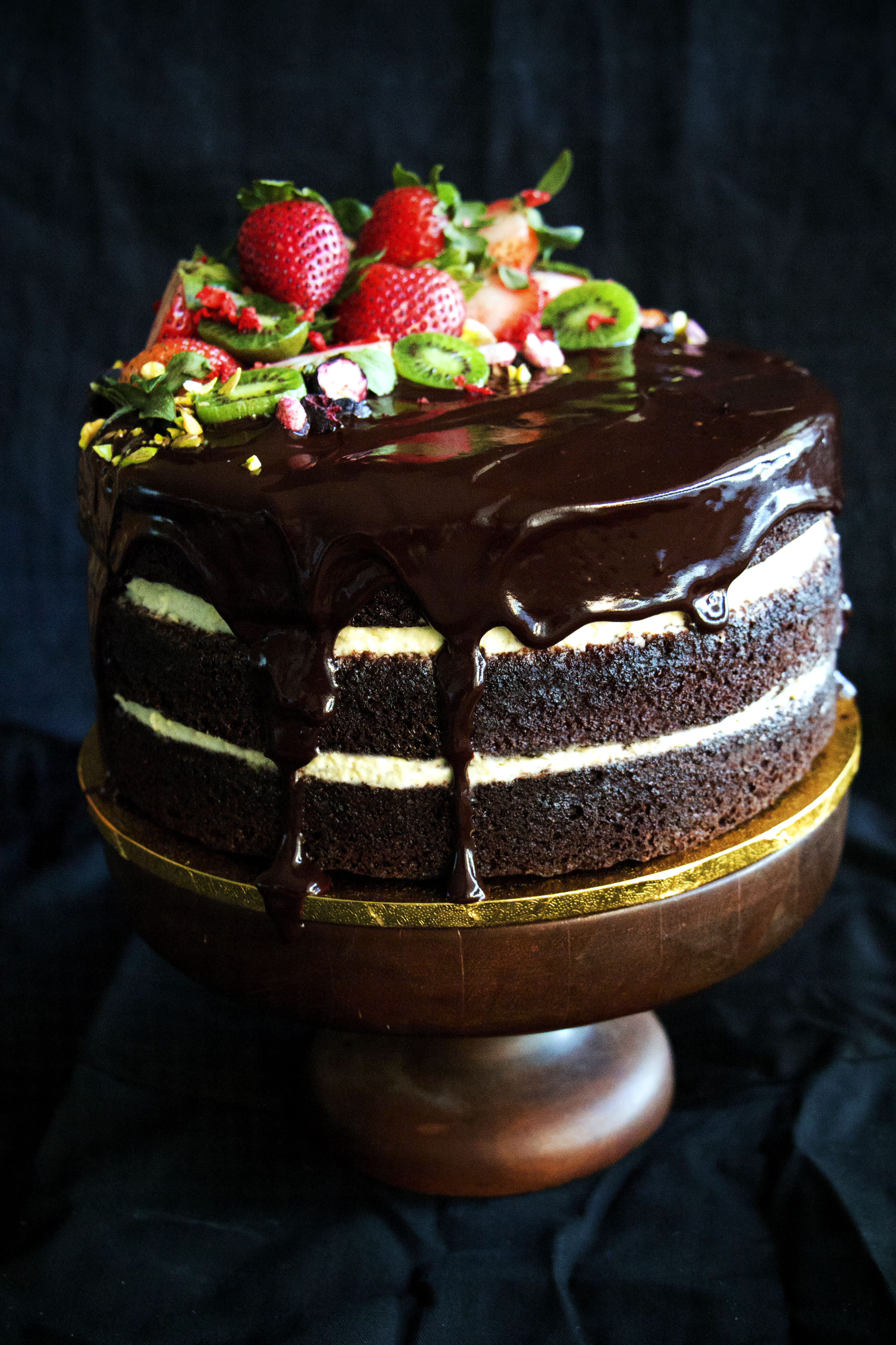 Chocolate Ganache Cake
 Chocolate Beetroot Cake with Whipped Cream and Chocolate