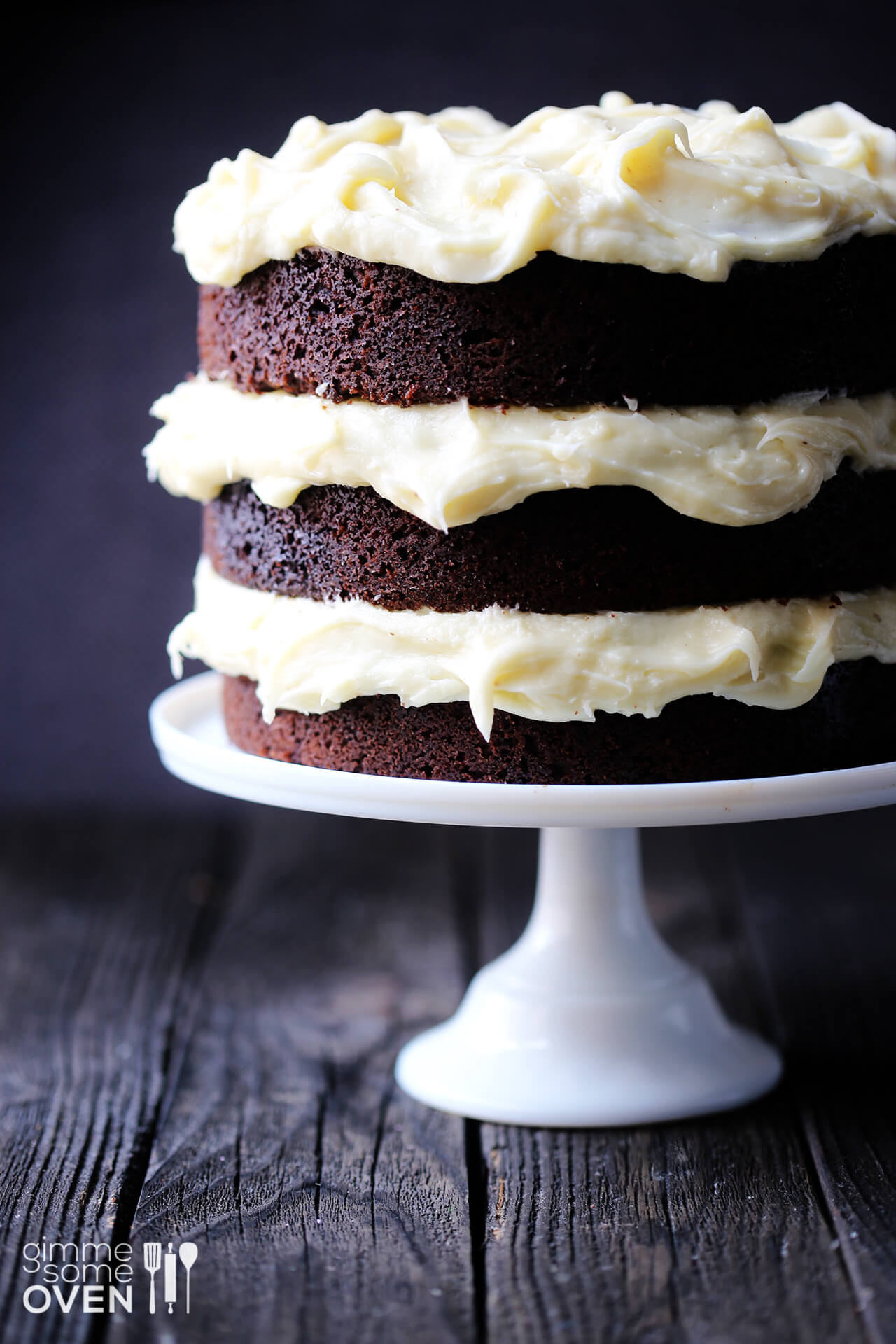 Chocolate Guinness Cake
 Guinness Chocolate Cake with Cream Cheese Frosting