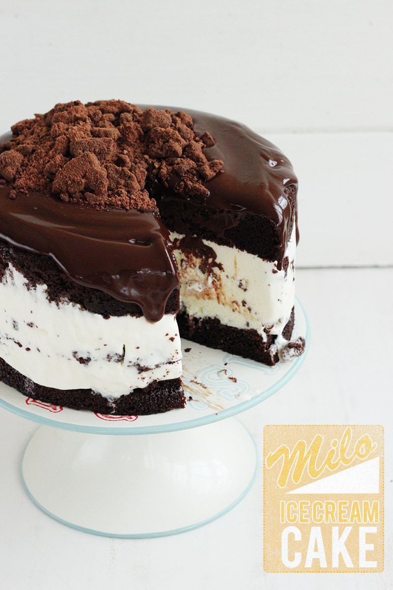 Chocolate Ice Cream Cake
 Milo Ice Cream Cake