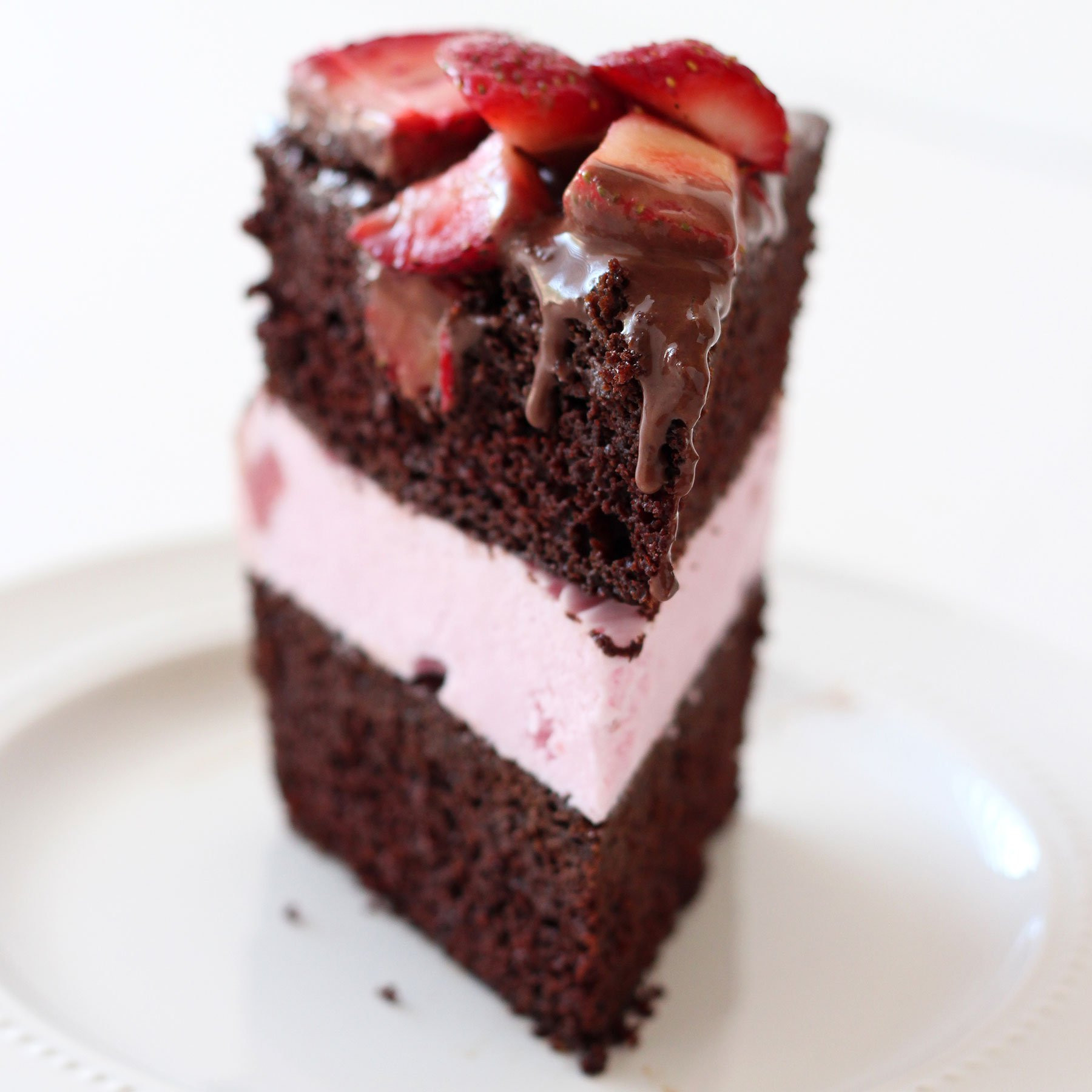 Chocolate Ice Cream Cake
 Chocolate Covered Strawberry Ice Cream Cake