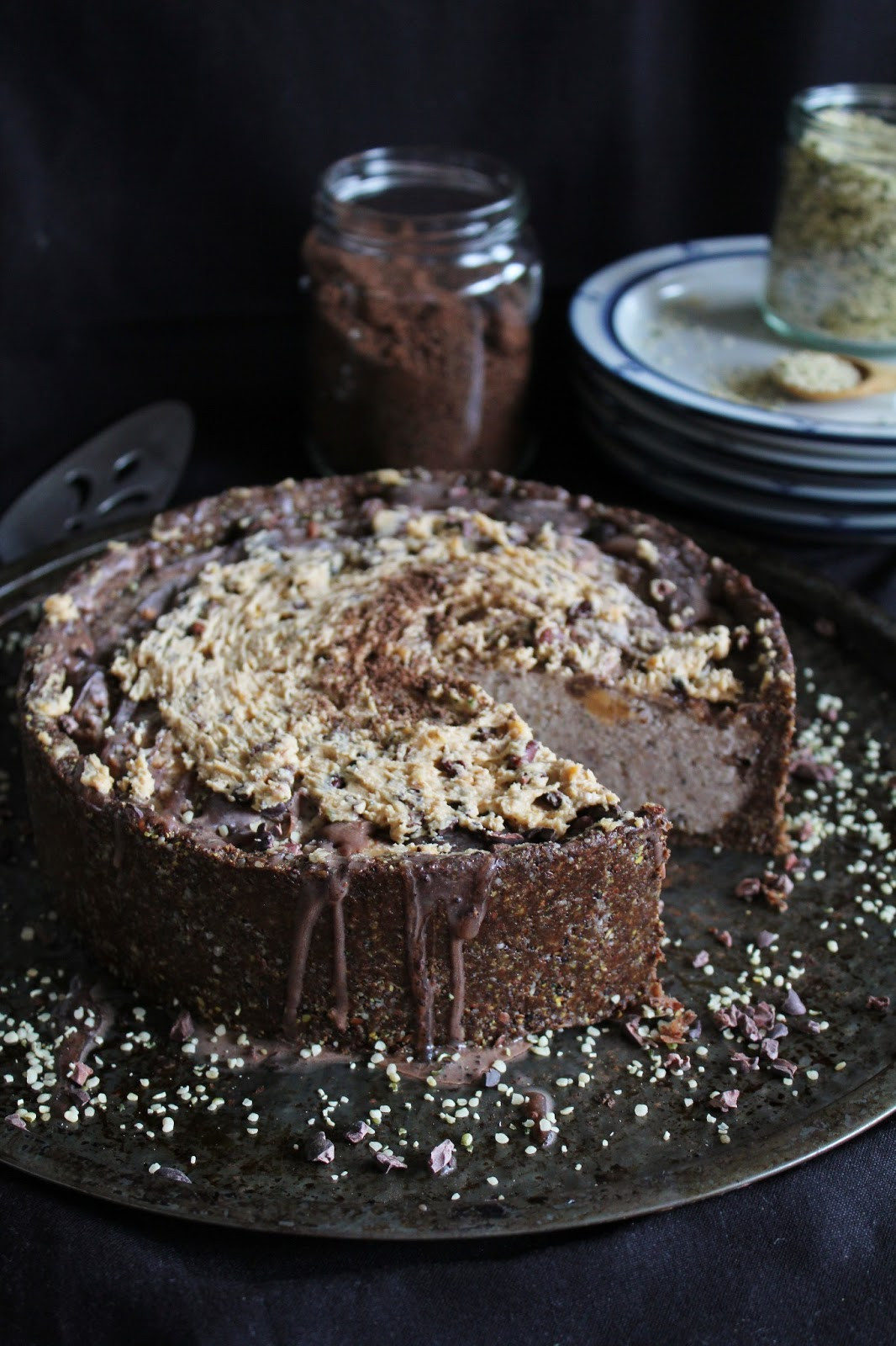 Chocolate Ice Cream Cake
 This Rawsome Vegan Life deep dish chocolate peanut butter